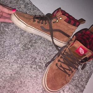 Flannel Lined Vans Women’s size 9.5